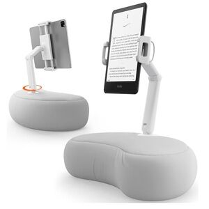 Saiji. Adjustable, Foldable Tablet and E-Reader Stand - White/Gray NWOT